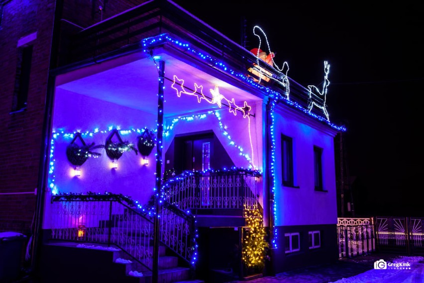 Konkurs na najpiękniejsze iluminacje świąteczne w gminie Koźminek rozstrzygnięty. ZDJĘCIA