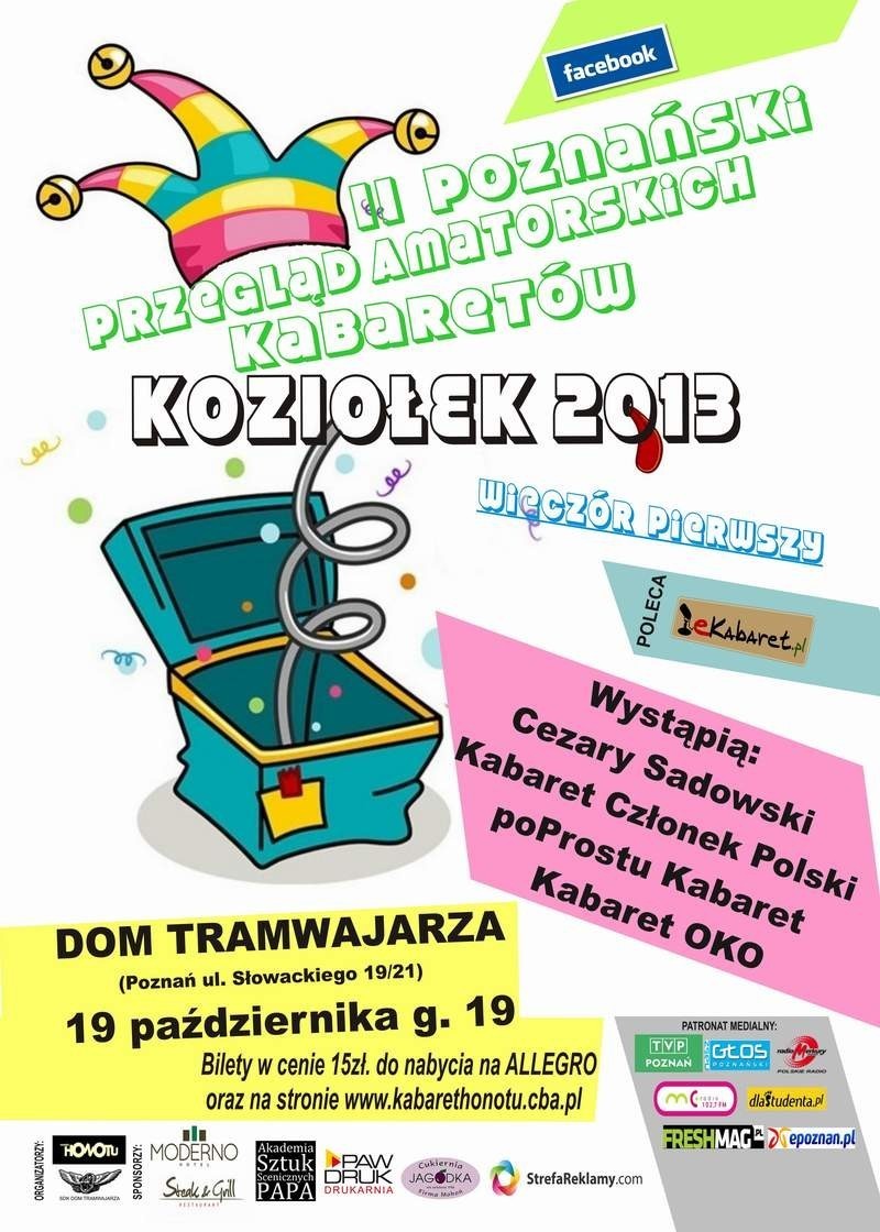 II Poznański Przegląd Amatorskich Kabaretów "KOZIOŁEK 2013"
