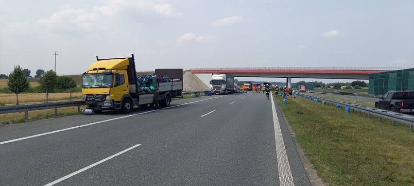 Wypadek na autostradzie A1