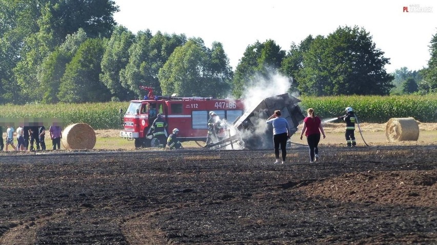 Wielki pożar na pograniczu powiatów          