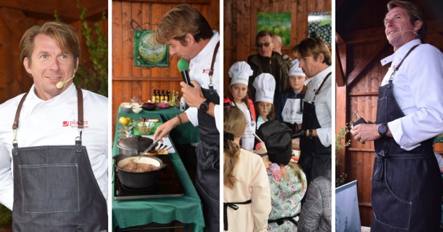 Karol Okrasa gotował i prowadził Masterchefa Kids na Święcie Lasu w Międzylesiu.

Czytaj dalej. Przesuwaj zdjęcia w prawo - naciśnij strzałkę lub przycisk NASTĘPNE