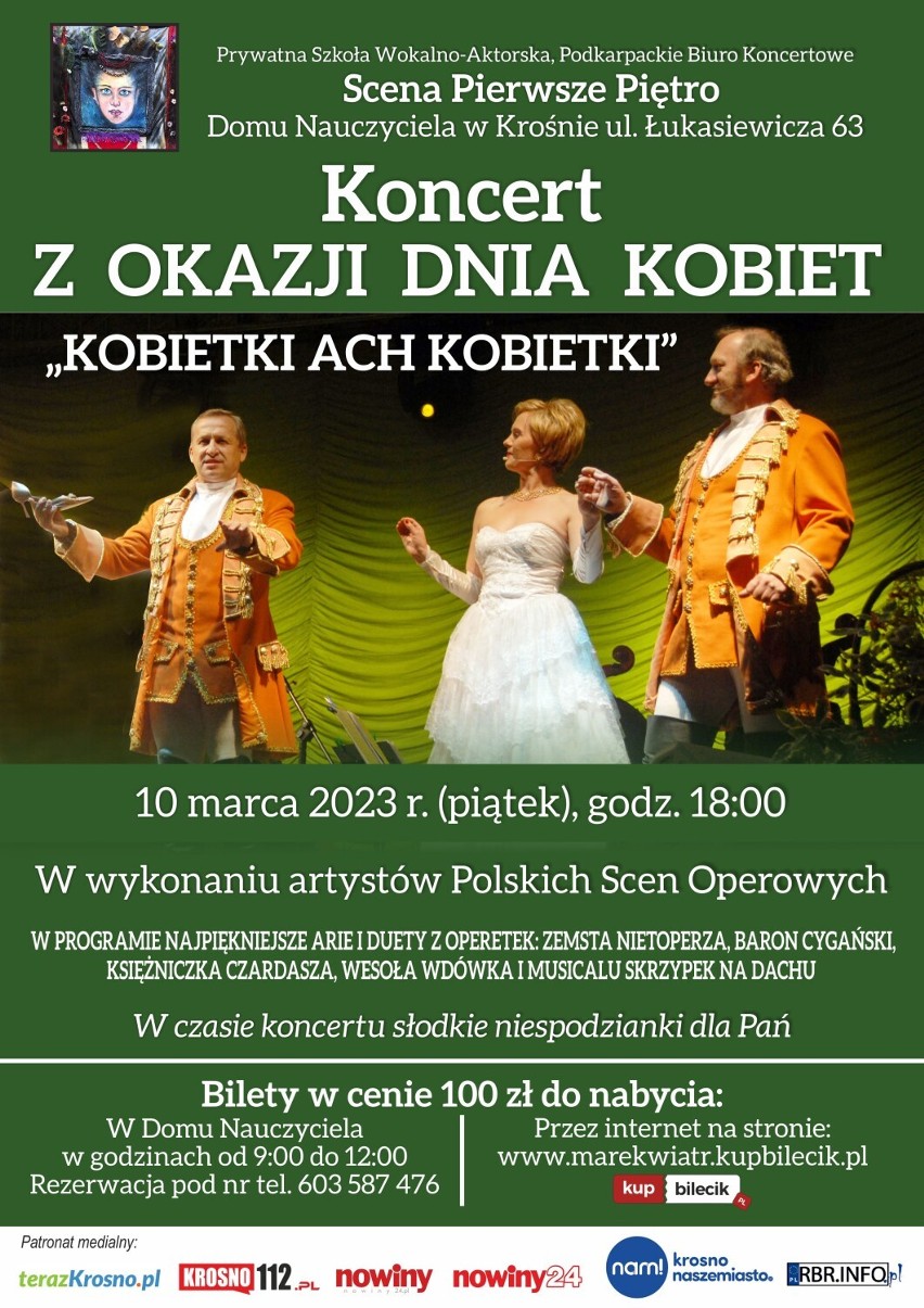 Koncert na „Scenie Pierwsze Piętro” w Krośnie. To będą hity z operetek i musicali