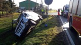 Groźny wypadek na dk 41. W czwartek rano w Rudziczce zderzyły się volkswagen i ford. Dwie osoby są ranne