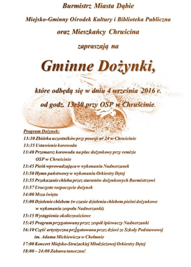 Dożynki gminne w Chruścinie