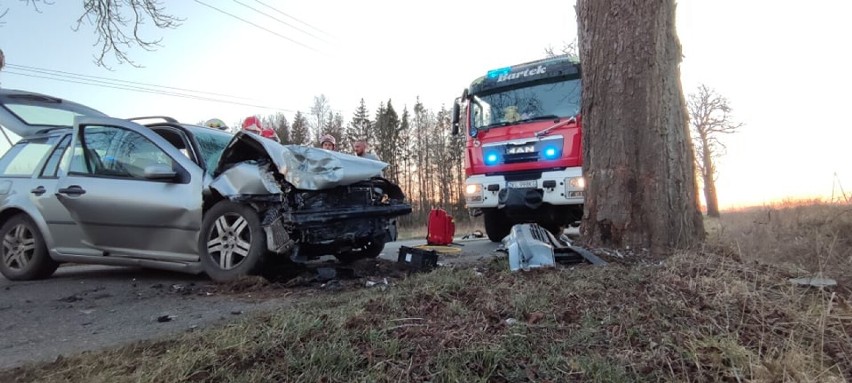 Groźny wypadek na drodze między Gościnem, a Pobłociem Małym