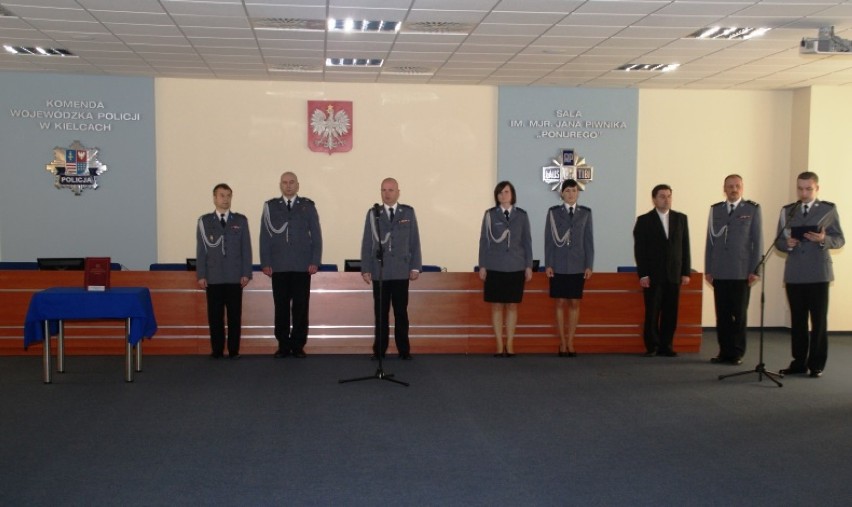 Ślubowanie policjantów w Kielcach