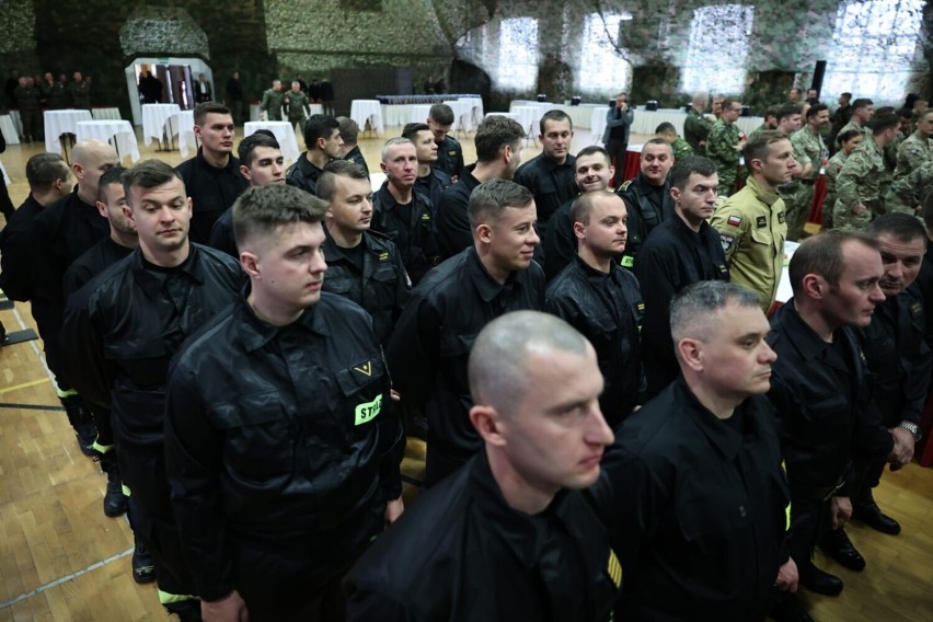 Strażacy z Przemyśla uczestniczyli w spotkaniu opłatkowym z prezydentem RP Andrzejem Dudą [ZDJĘCIA]
