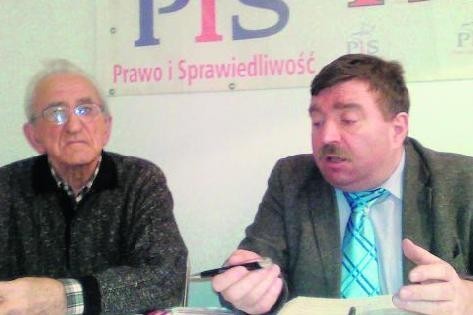 Stanisław Kwaśniewski oraz Leszek Bierła - autor wydawnictwa o Młodej Armii Krajowej