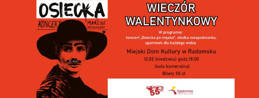 MDK Radomsko zaprasza na koncert walentynkowy "Osiecka po...