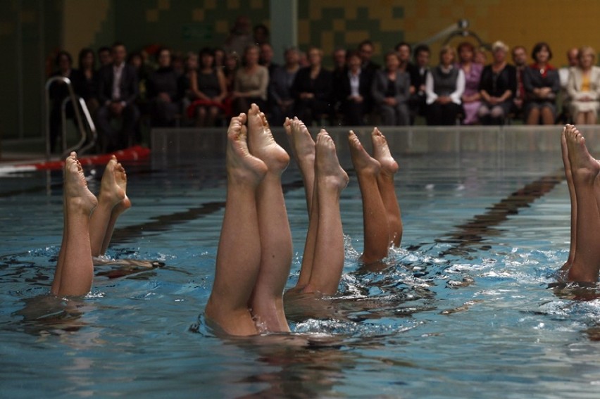 Uroczyste otwarcie krytego basenu w Chojnowie.