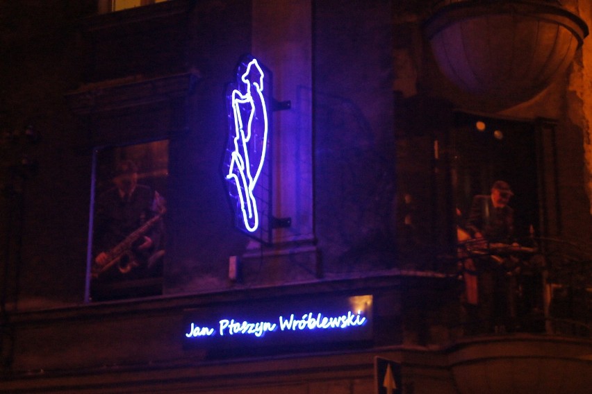 Jan Ptaszyn Wróblewski w Kaliszu ma swój... neon