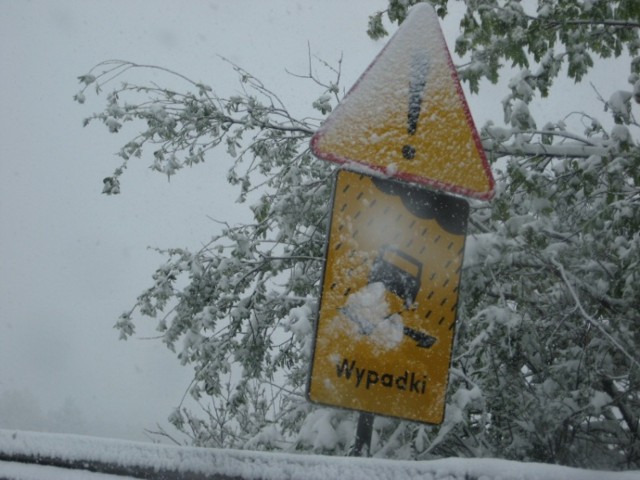 W maju 2011 roku na drodze z Jeleniej Góry do Wrocławia zapanowała niebezpieczna dla ''letnich kierowców'' zima