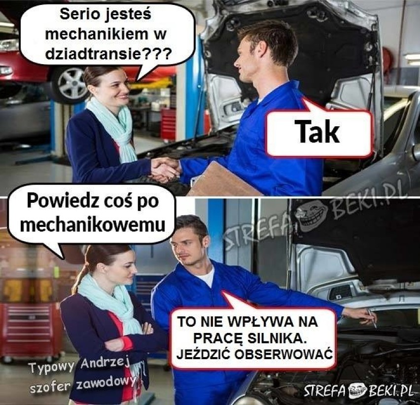 Strona Typowy Andrzej - szofer zawodowy ma na Facebooku...