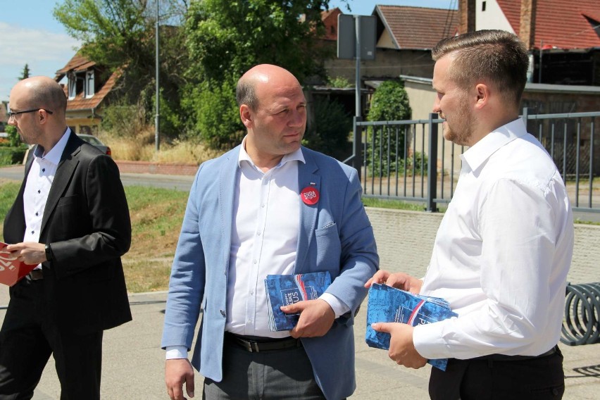 Spotkanie wyborcze partii Prawo i Sprawiedliwość na tarasie...