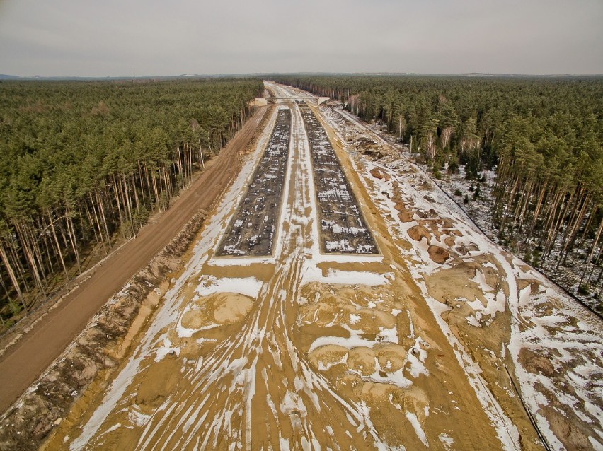 Budowa autostrady A1 od Częstochowy do Pyrzowic. Nowe ZDJĘCIA Z DRONA