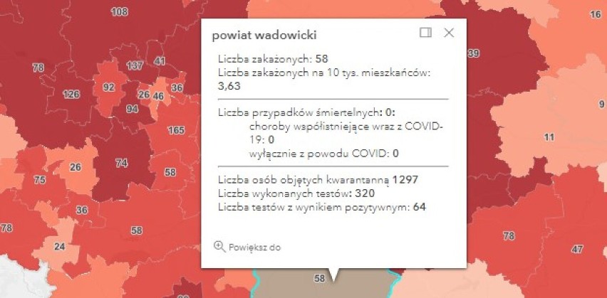 Prawie trzysta zakażeń koronawirusem w Małopolsce zachodniej. W powiatach oświęcimskim, wadowickim, chrzanowskim i olkuskim 