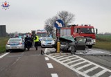 Dorohucza. Poważny wypadek na trasie Piaski – Chełm. Droga jest całkowicie zablokowana (AKTUALIZACJA)