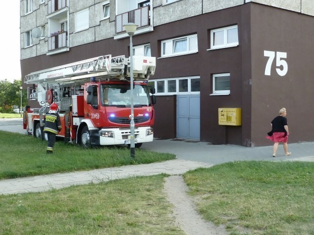 Akcja straży pożarnej na Osiedlu Orła Białego w Poznaniu