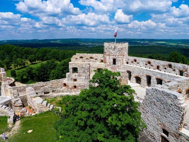 Ruiny zamku sfotografowane w 2021 roku.