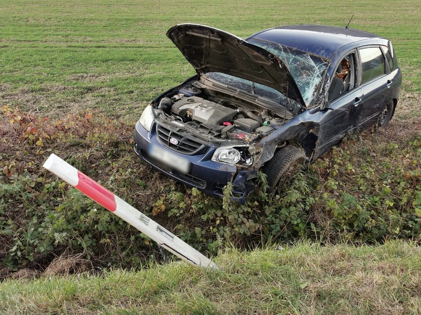 Wypadek w Korytnikach w powiecie przemyskim. 18-letnia kierująca kią wypadła z drogi [ZDJĘCIA]