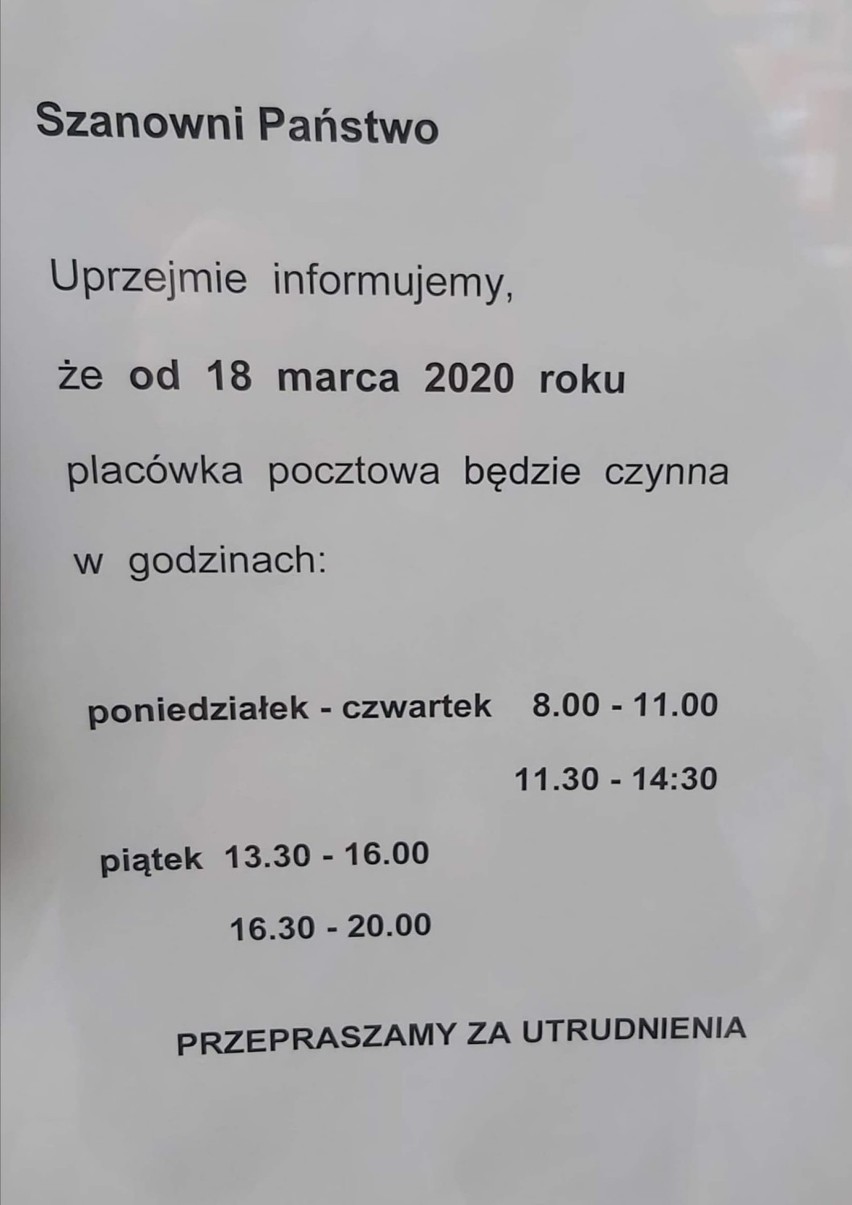 Poczta Polska przy ul. Paderewskiego