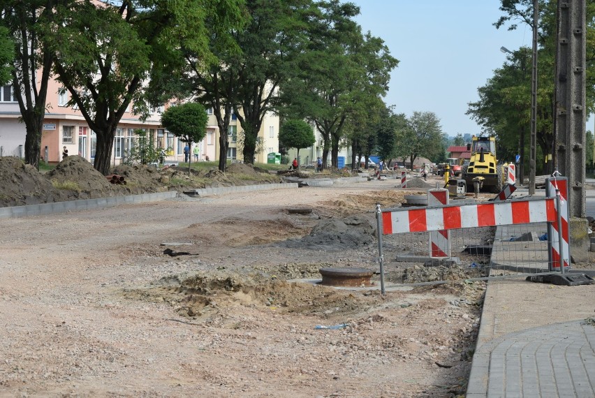 Trwa remont ulicy Marii Konopnickiej w Łęczycy [ZDJĘCIA, FILM]