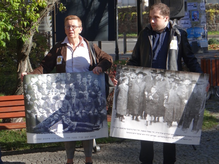 80. rocznica likwidacji getta w Radomsku. Uroczystość z udziałem ambasadorów i ich przedstawicieli. ZDJĘCIA