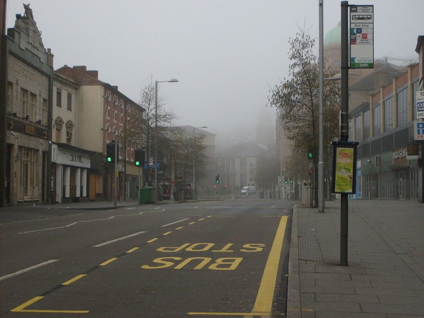 Poranna mgła, dość częsty widok w całej Anglii. Fot....