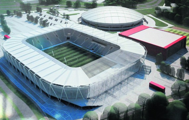 Nowa hala dla gier zespołowych na terenach ŁKS miała powstać wraz z nowym stadionem miejskim.
