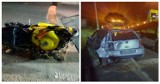 Zderzenie motocykla z samochodem pod Namysłowem. 28-letni kierowca jednośladu jest w stanie ciężkim