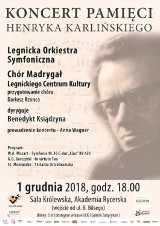 Koncert Pamięci Henryka Karlińskiego. Już 1 grudnia zagrają w Legnicy