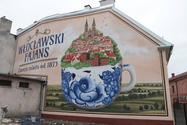 Mural "Esencja miasta" we Włocławku. W mieście powstanie kolejne wielkoformatowe malowidło