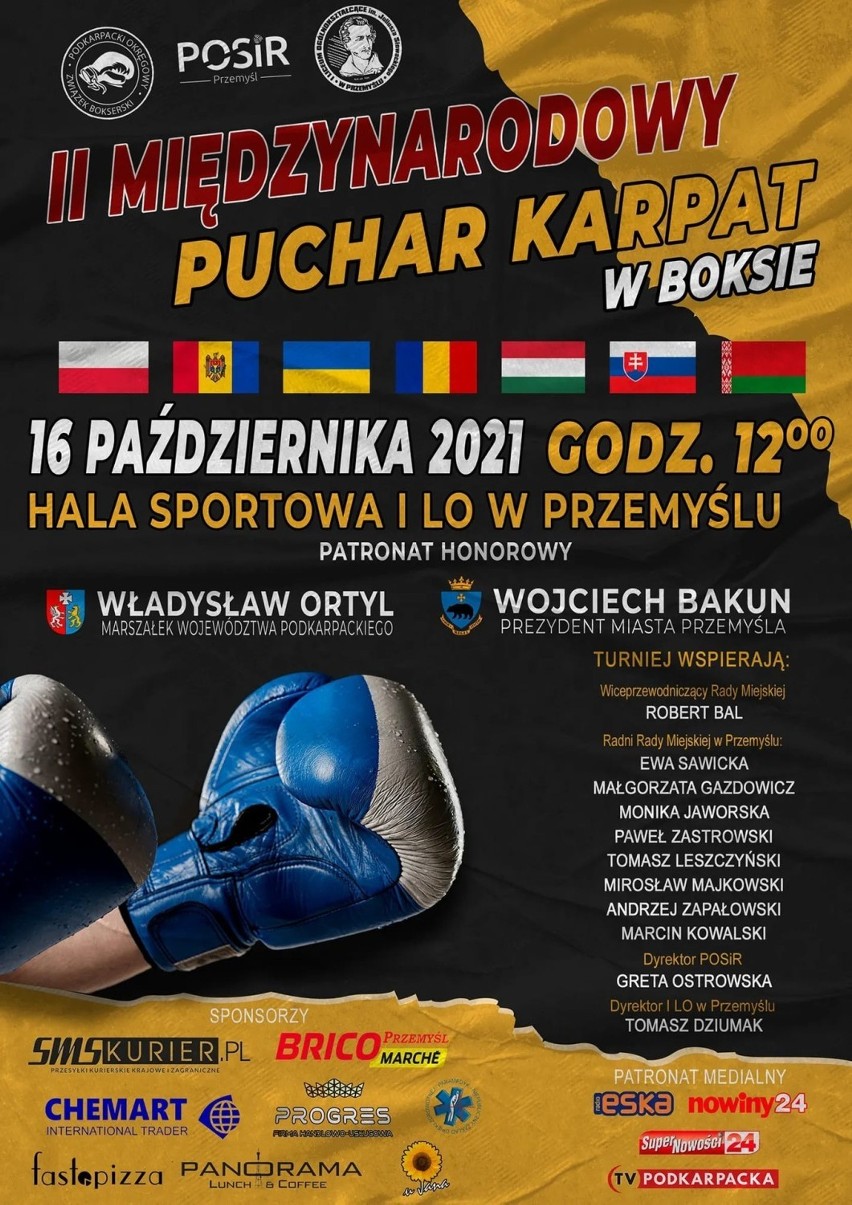 Boks. 16 października II Międzynarodowy Puchar Karpat w Przemyślu