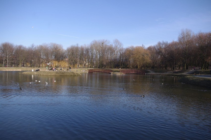 Wiosna 2015 Bytom : Spacer w parku miejskim im. F. Kachla