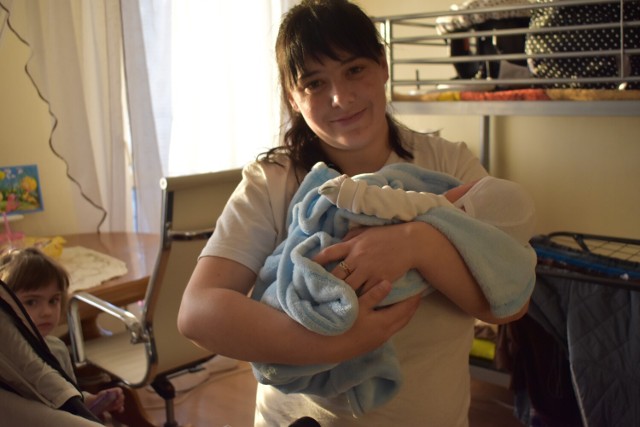 Sofia, córka Vasyl i Miroslavy Kapushchak z Ukrainy, urodziła się w szpitalu w Bełchatowie