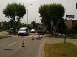 Potrącenie rowerzysty w Rumi. Do wypadku doszło na ul. Żwirki i Wigury
