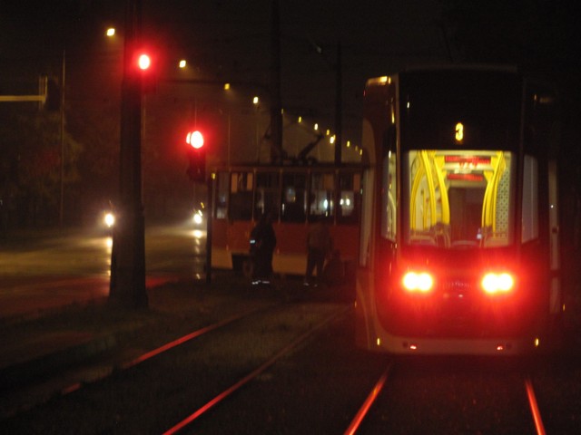 Awaria tramwajów przy zajezdni