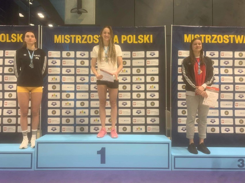 Julia Maik na podium mistrzostw Polski