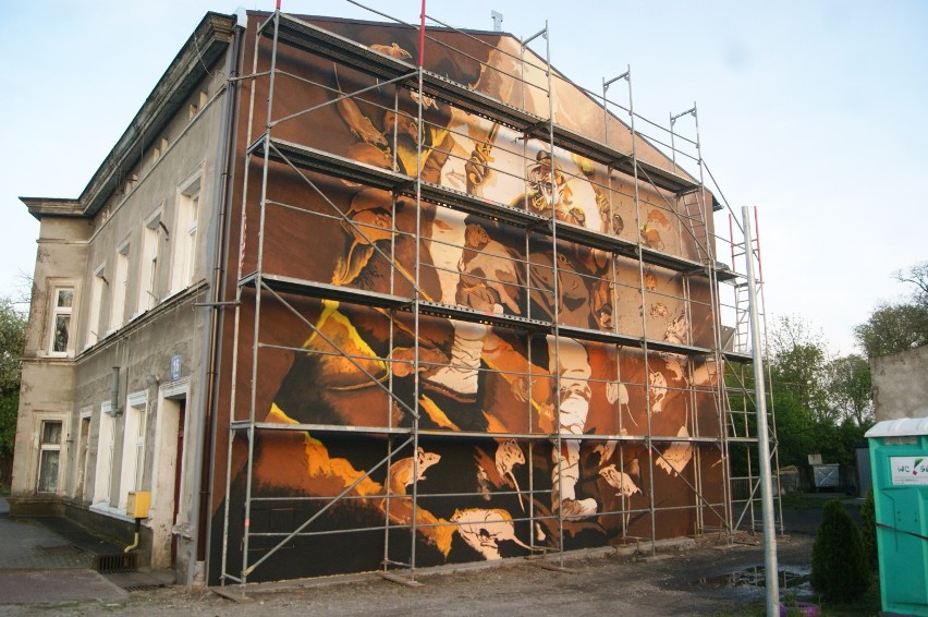 Mural w Kruszwicy prawie gotowy [zdjęcia]