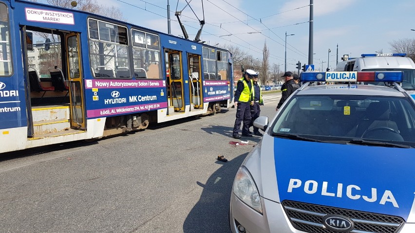 Śmiertelne potrącenie przez tramwaj MPK Łódź