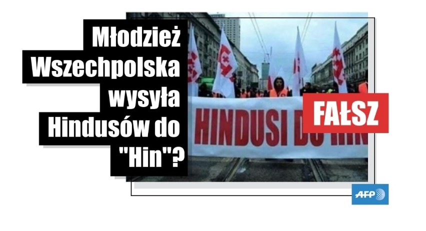 Krążąca w polskim internecie fotografia z Marszu...
