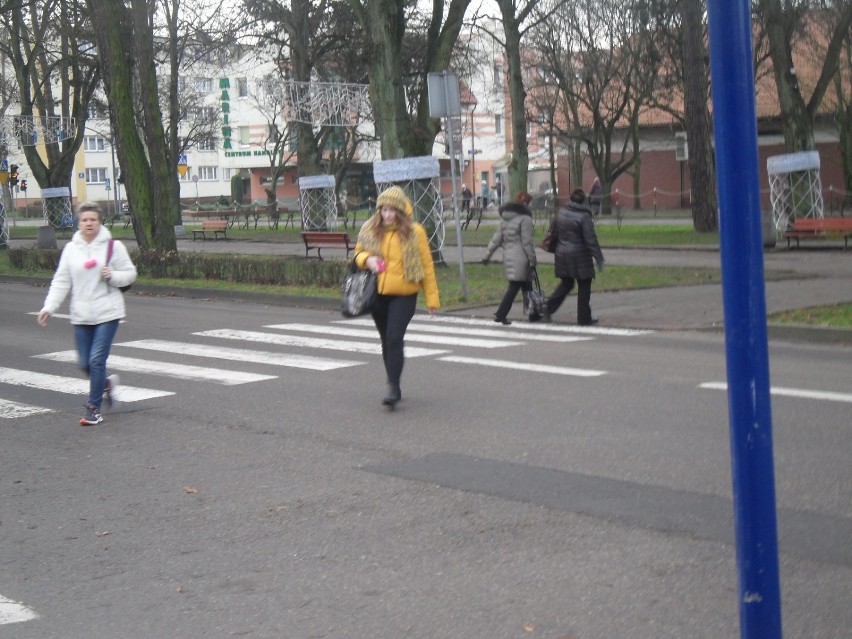 Potrącenie rowerzysty na przejściu dla pieszych w Ustce [zdjęcia]