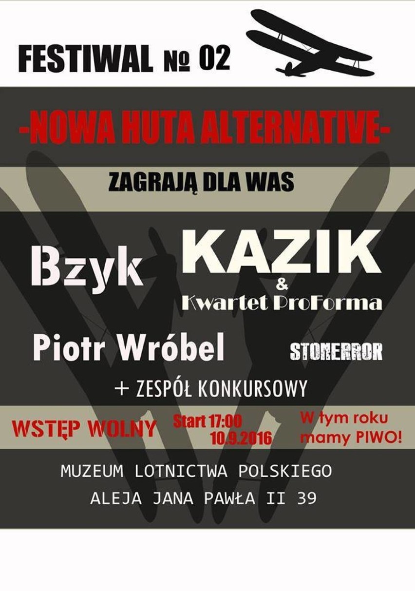SOBOTA, 10 WRZEŚNIA 2016, 17:00
Muzeum Lotnictwa Polskiego,...