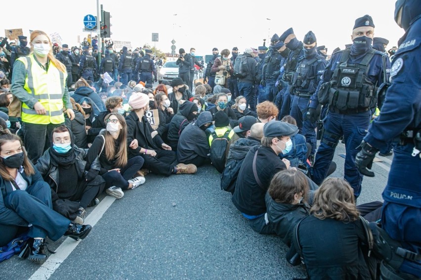 Podczas blokady w Krakowie doszło do kilku incydentów