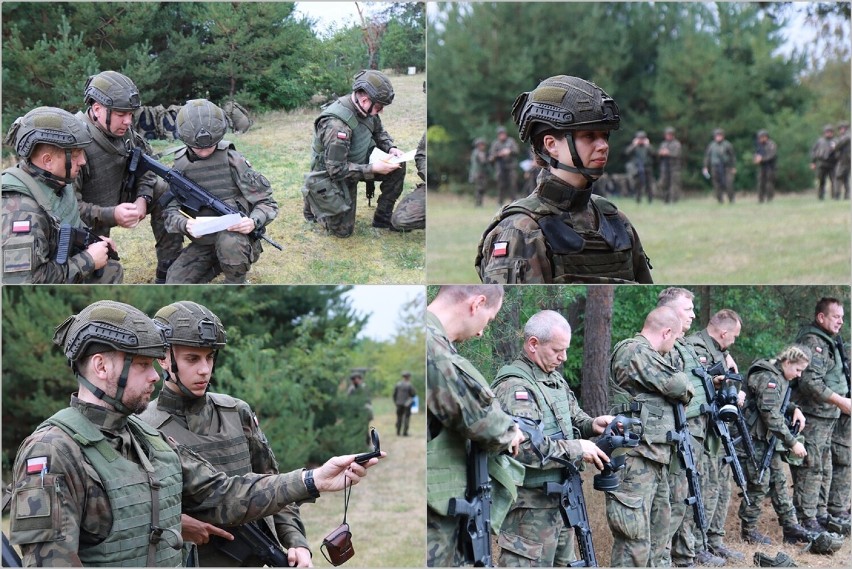 Ćwiczenia 84. Batalionu Lekkiej Piechoty na strzelnicy PZŁ...