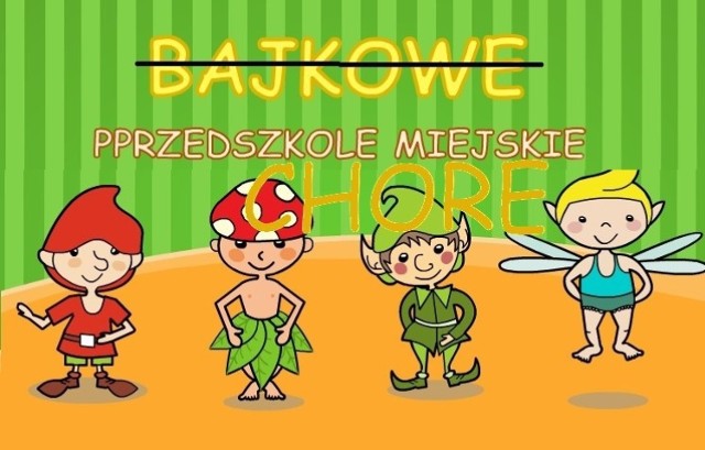 Na kolejnych slajdach 17 przedszkoli miejskich w Łodzi, w których ze zwolnień lekarskich korzystają wszyscy zatrudnieni w nich nauczyciele - na przyprowadzane dzieci tam czekają tylko dyrektor z zastępcą.