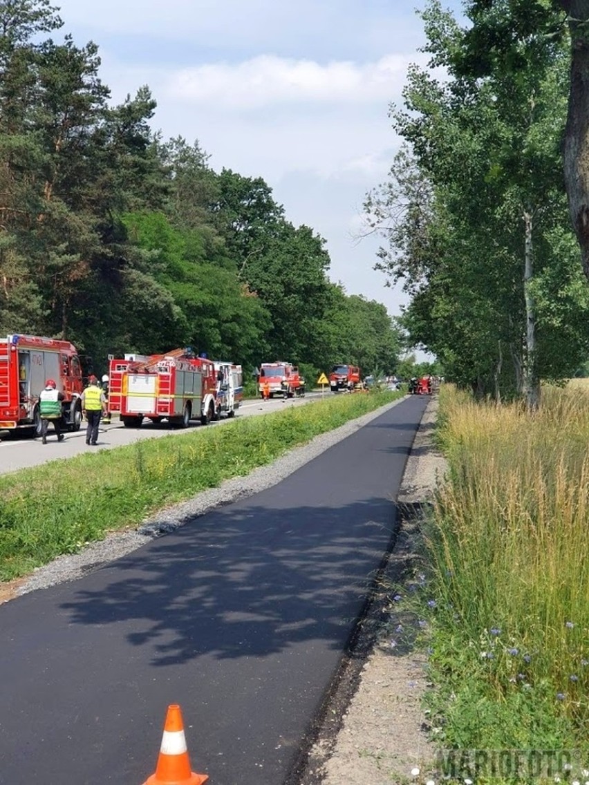 Wypadek śmiertelny w powiecie oleskim. Na drodze pod Kozłowicami zderzyły się dwa samochody. Jedna osoba nie żyje