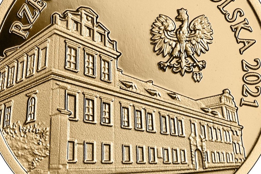 Złota moneta "Pałac Biskupi w Krakowie" - o nominale 100 zł...