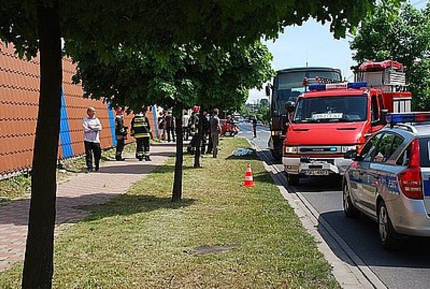 Wypadek miał miejsce wczoraj (21 maja 2012 roku) w Kłobucku...