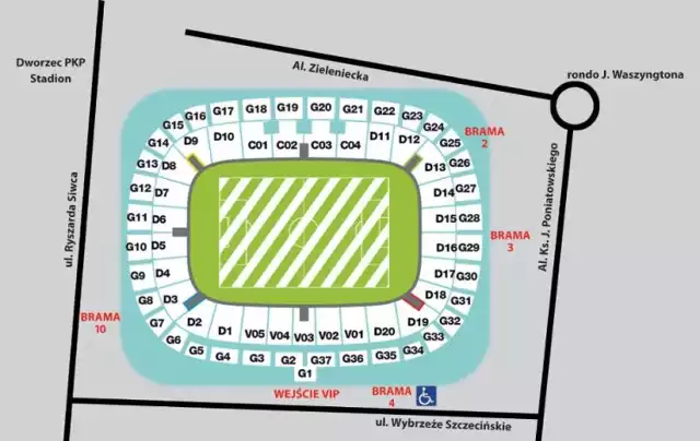 Mapa Stadionu Narodowego, PGE Narodowy. Jak dojechać na Stadion Narodowy? [MAPA, PLAN, DOJAZD]